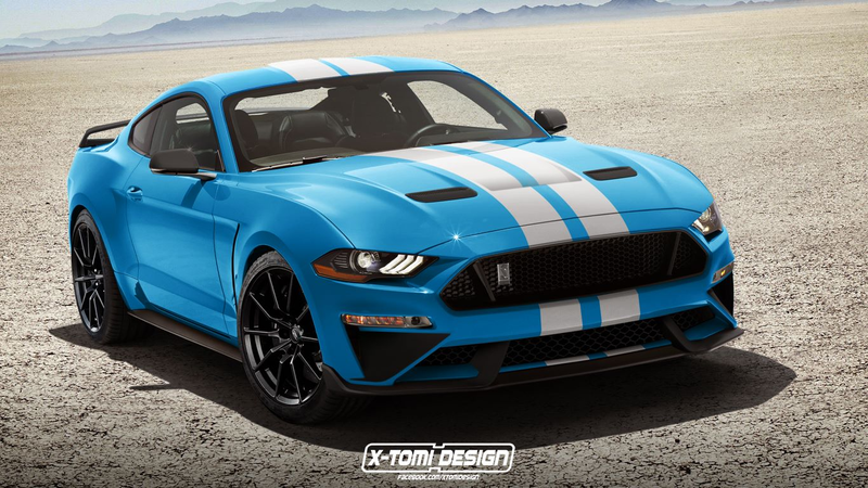 Illustration for article titled What if...The 2018 Mustang Came in Grabber Blue?